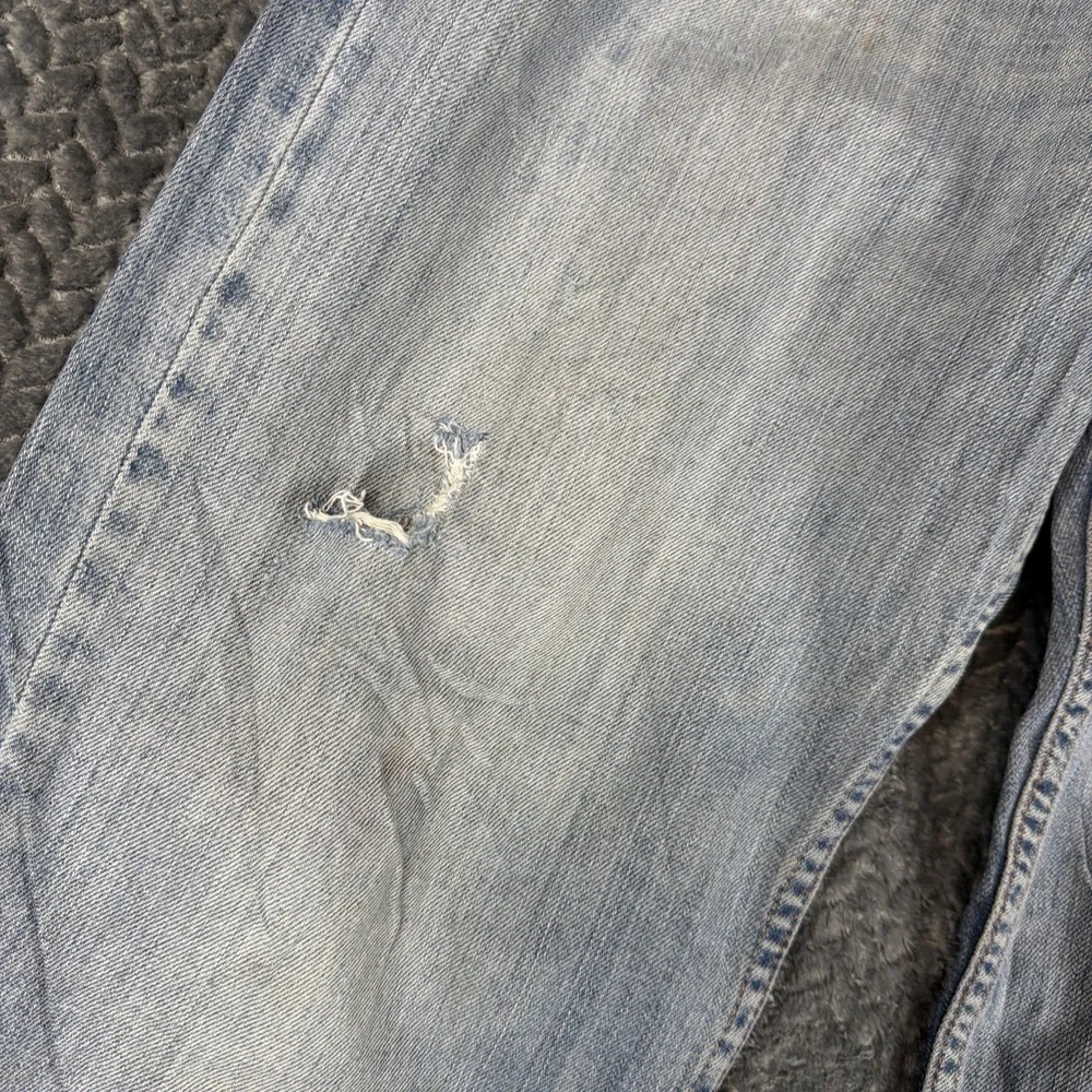 Vintage Levi's 752 Jeans Mens 34x30 Blue Denim‎ Cotton Distressed Straight Leg